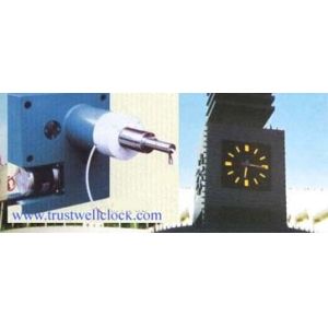 Stepper motor type movement/mechanism for outdoor building clocks, brass drive