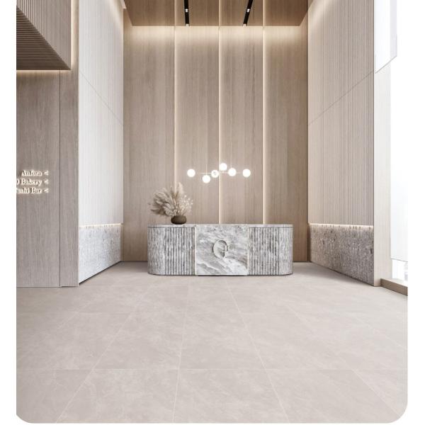 600x1200mm Beige Soft Glazed Porcelain Floor Tile AAA Grade