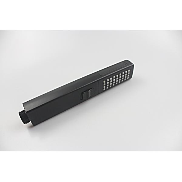 Bathroom Square Handheld Shower Head Black Color