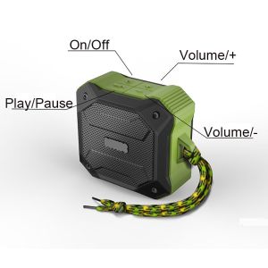 Durable Portable Bluetooth Speakers Wireless IPX7 Waterproof Military Materials