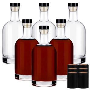 Bottle color Customized Clear Glass 500ml Empty Heavy Bottomed Wine Bottle