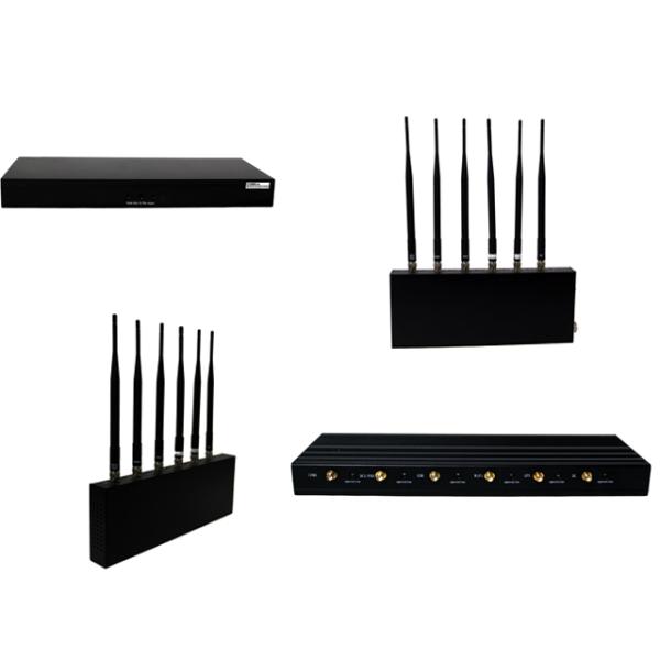 12W 6 Band WIFI 3G GPS Signal Jammer / Blocker EST-808I For Custom , 33dBm