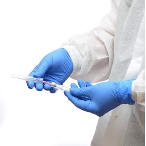 China Puncture Resistance 0.6g Disposable Exam Gloves Odm on sale