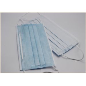 Earloop Style Disposable 3 Ply Face Mask Collapsible Environment Friendly