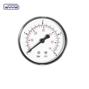 China pressure gauge factory price 1.5" 40mm 0-3.5bar plastic axial gas