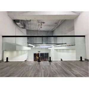 Sanding Metal Frame Handrail Glass Balustrade With High Durability Weather