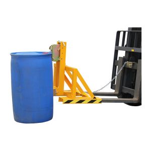 DG500A Forklift Mounted Rubber-belt Drum Grabbers Loading Capacity 500Kg