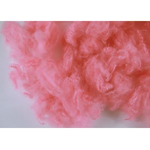 Pink Colored 100% PSF Polyester Staple Fiber 2.5D*65MM With Good Spinning