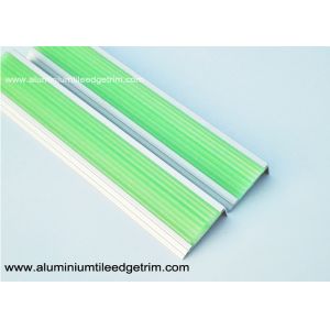 China Photoluminescent / Fluorescent Aluminum Stair Nosing Glow In The Dark on sale