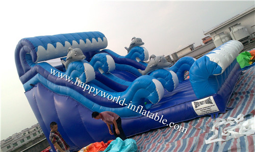 Buy inflatable dolphin slide  , inflatable dry slide , inflatable side at wholesale prices