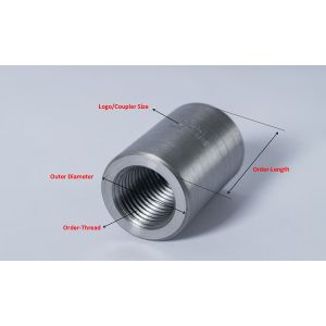 12mm Threaded Rebar Coupler Steel Bar Connecting Sleeve