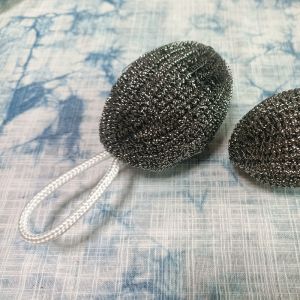 New Design Stainless Steel Wire Wool Scourer Sponge for Kitchen Cleaning Clean