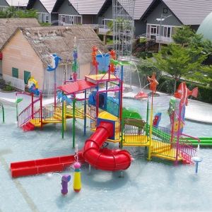 Fade Resistant Splash Water Playground Hot DIP Galvanizing With Bucket