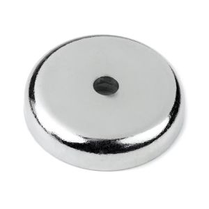 D42mm Pot Magnet with Round Cup Neodymium Magnetic Base and Strong Displacement