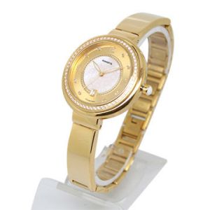 Quality IP Gold Plating Fashion Ladies Fashion Watches , jewelry wrist watch Diamonds 34.0mm for sale