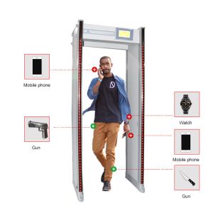 33 Zones Door Frame Metal Detector Waterproof Material ODM / OEM Approved