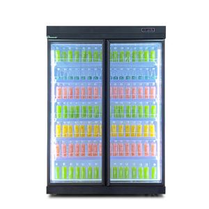 Advanced Multi Glass Doors Display Freezer With 6 Layers Adjustable Shelf