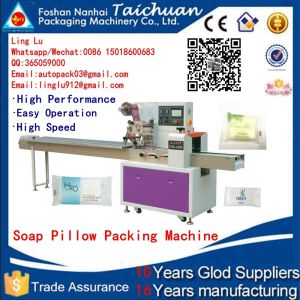 Quality TAICHUAN Horizontal packing machine soap pillow Packing machine for sale