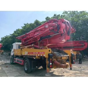 Used SANY 37m Compact Concrete Pump Truck Perfect for Confined Spaces and Urban
