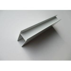 Construction Decoration H Shaped Extruded Aluminium Sections For Glass / LED