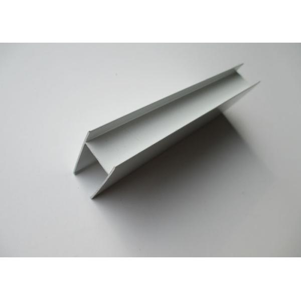 Construction Decoration H Shaped Extruded Aluminium Sections For Glass / LED