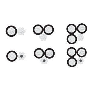 XLPE Insulated ABC Aluminum Aerial Bundle Cable 1KV For Overhead Electric Wire