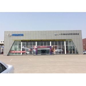 Custom Durable Large Span Steel Structures For Lt Steel 4S Shop Car