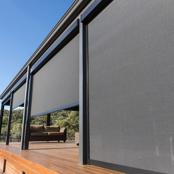 Buy Custom Outdoor Electric Motorized ZIP Screen Blinds at wholesale prices