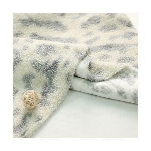 100% Polyester Printed Sherpa Fleece Fabric 150D 288F 300gsm For Bags Chair