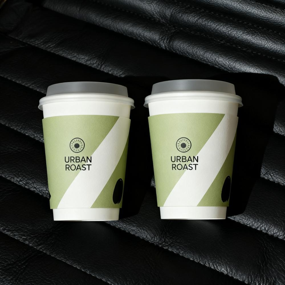 Custom Printed Biodegradable Recyclable 16oz Single Wall Disposable Takeaway