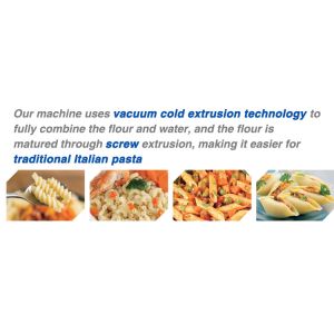 Multifunctional Commercial Macaroni Pasta Maker Extruder Machine for Food