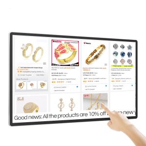 Digital Signage 21.5 Inch black color 350MHz Wall Mount 1920×1080P Wifi