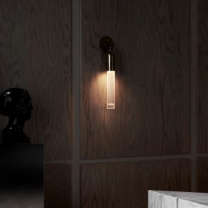 Custom Modern Indoor Tassel Wall Sconce Lamp Cylindrical Glass Shade for Hallway