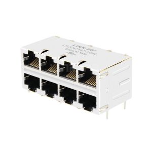 Quality Belfuse 0833-2X4R-94 Compatible LINK-PP LPJG47537-1CNL 10/100/1000 Base-T 10p10c Without LED 2x4 Port Cat6 RJ45 connector for sale