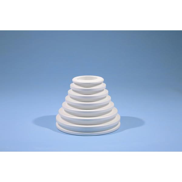 High Hardness Thread Ceramic Lamp Holder , Small Connected Ceramic Lamp Base