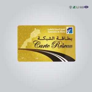 Public Transportation RFID Chip Card , Contactless IC Card Glossy Surface Finishing