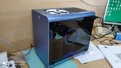 Blue 160mm CPU 0.8mm SPCC Aluminium ATX Case