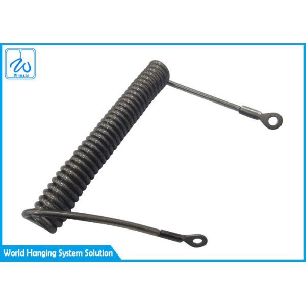 Buy Retractable Coated PVC Extension Spring Safety Cable Tool Lanyard Belt at wholesale prices