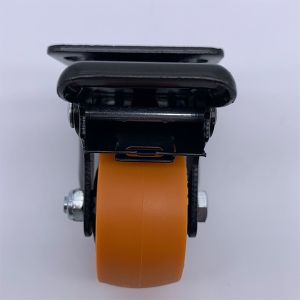 Dual Locking Swivel Plate Polyurethane Caster Wheels 2 Inch