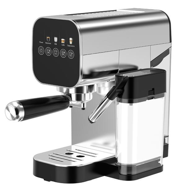 Semi-automatic Espresso Coffee Machine With Manual Milk Frother For Latte