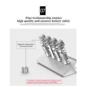 USB rechargeable lithium battery, Reusable recycling, saving more