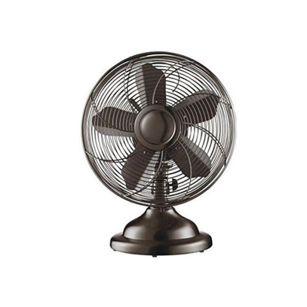 90 Degree Oscillating Antique Electric Table Fan 12 Inch 3 Speed