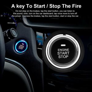 Car PKE Keyless entry burglar alarm smart engine starter one button push system