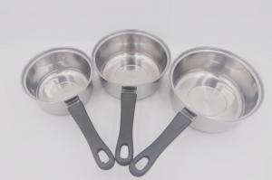 China 3pcs Cookware Nonstick Cooking Pot Stainless Steel Sauce Pan on sale