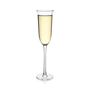 China 160ML Hand Blown Transparent Crystal Champagne Flutes on sale