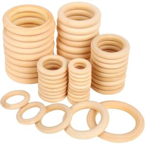 China Wooden Rings for Crafts, Macrame Rings, Wood Teething Ring on sale