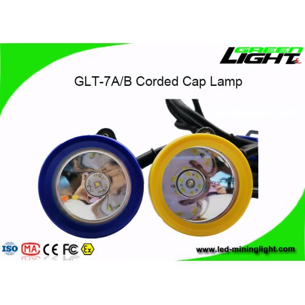 Safety Mining LED Corded Cap Lamp High Brightness With 22hrs Working Time
