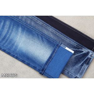 Colorful Blue Weft Denim Fabric By Yard With Big Twill 12.2oz