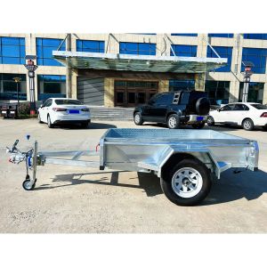 6x4 Single Axle Box Trailers Silver Box Tilt Trailer 750kg ATM