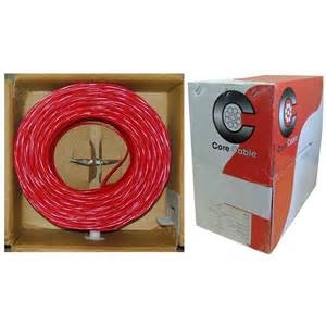 Non-Plenum Fire Alarm Cable 12AWG 2 Cores Solid Copper Shielded UL FPL Standard